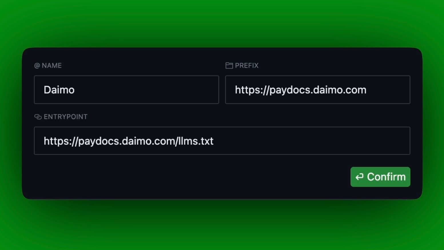 Importing Daimo Pay docs into Cursor